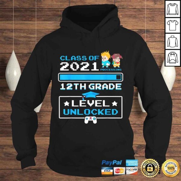 Official 12th Grade First Day Of School Class Of 2021 Cute Video Game Gift TShirt - Image 4