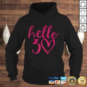 Hoodie Official 30th Birthday Hello Thirty Squad Gifts Shirt