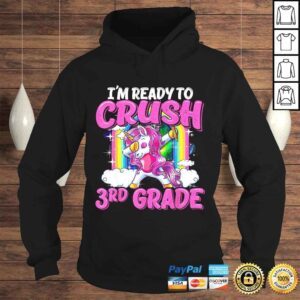 Hoodie Official 3rd Grade Dabbing Unicorn Back To School Girls Gift TShirt