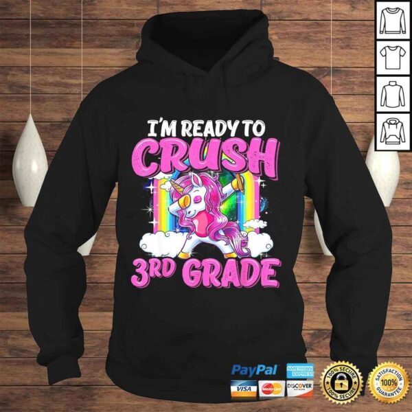 Official 3rd Grade Dabbing Unicorn Back To School Girls Gift TShirt - Image 4