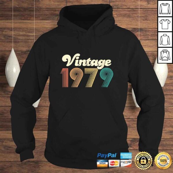 Official 40th Birthday Gift - Vintage 1979 Shirt Classic Women Men Shirt - Image 4