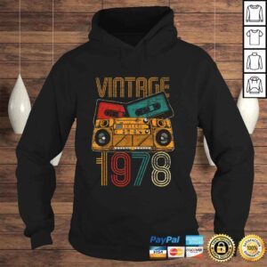 Hoodie Official 42nd Birthday Gifts Years Old Vintage 1978 Shirt