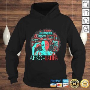 Hoodie Official AfroLatina Natural Hair Queen Black Women History Month Shirt