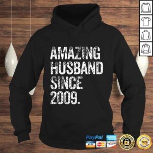 Hoodie Official Amazing Husband Since 2009 11 Years Wedding Anniversary TShirt