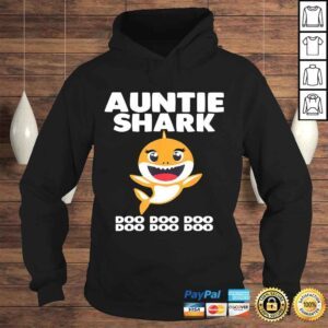 Hoodie Official Auntie Shark Doo Doo Shirt Funny Kids Video Baby Daddy Tee TShirt