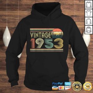 Hoodie Official Born In 1953 Retro Vintage 67th Birthday Gifts 67 Years Old VNeck TShirt