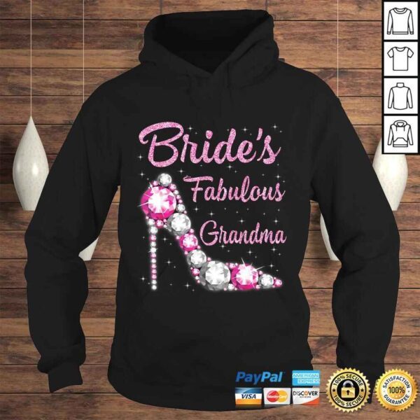 Official Bride's Fabulous Grandma Happy Wedding Marry Vintage Gift Top - Image 4