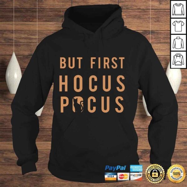 Official But First Hocus Pocus Black Cat Cutout Long Sleeve Tee T-Shirt - Image 4