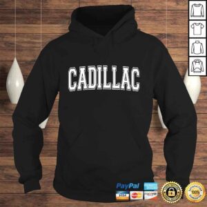 Hoodie Official CADILLAC MI MICHIGAN USA Vintage Sports Varsity Style Shirt