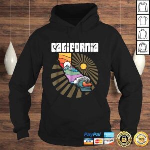 Hoodie Official California Outdoors Retro Mountains Trees Waves Shirt