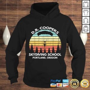 Hoodie Official D B Coopers Skydiving School Portland Oregon Funny VNeck TShirt