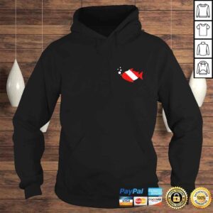 Hoodie Official DIVE Fish Diver Down Flag Cute Scuba Diving PockeTShirt