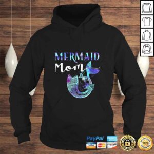 Hoodie Official Daughters Birthday Party Outfit Funny Mermaid Mom VNeck TShirt