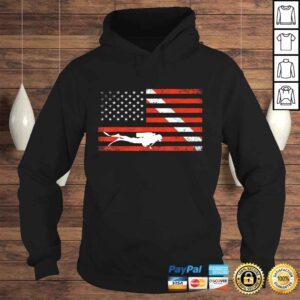 Hoodie Official Diver Down Dive Flag Scuba Diving American Flag Tee TShirt