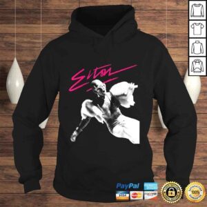 Hoodie Official Elton John Official Pink Brush Photo Shirt