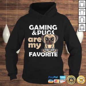 Hoodie Official Gaming Pugs Are My Favorite Gamer Tee Boys Girls TShirt