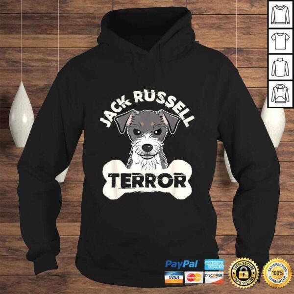 Official Jack Russell Terrier Gifts Funny Dog Pun Jack Russell Terror TShirt - Image 4