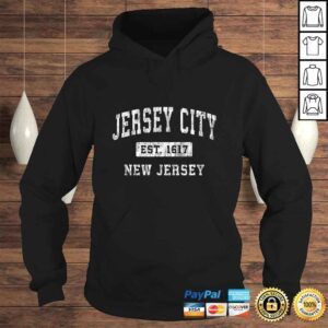 Hoodie Official Jersey City New Jersey NJ Vintage Established Sports Design TShirt