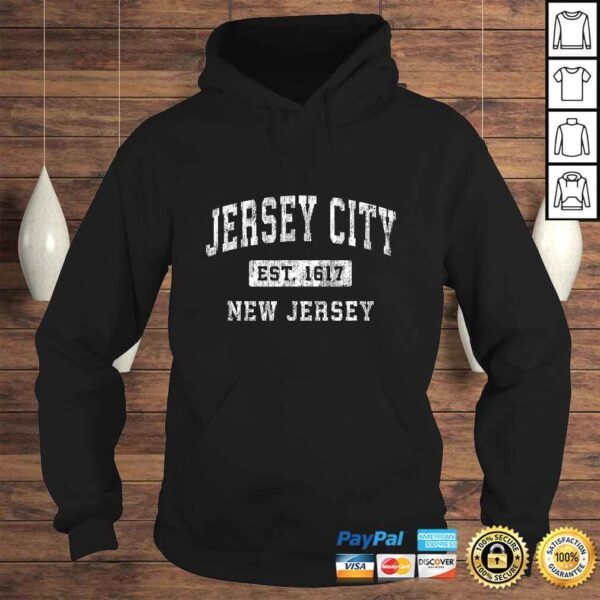 Official Jersey City New Jersey NJ Vintage Established Sports Design TShirt - Image 4