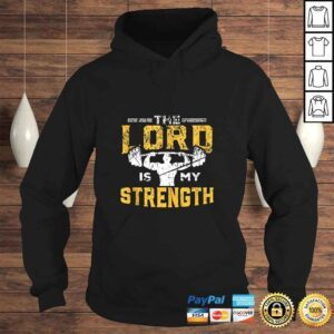 Hoodie Official Jesus Workout The Lord is my Strength Christian Gym Tshirt