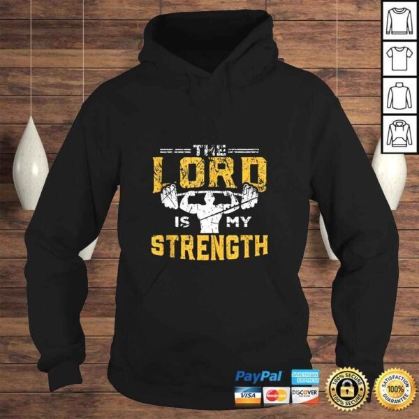 Official Jesus Workout The Lord is my Strength Christian Gym T-shirt - Image 4