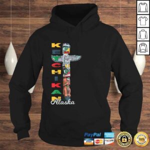 Hoodie Official Ketchikan Alaska Totem Pole Native Art Souvenir VNeck TShirt