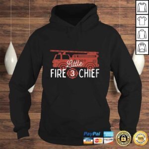 Hoodie Official Kids 3rd Birthday Firetruck Shirt Boys 3 Year Old Fireman Party TShirt