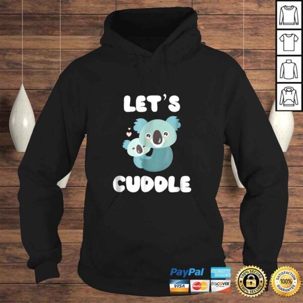 Official Lets Cuddle Koala Bears Love Heart Graphic TShirt - Image 4