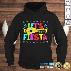 Hoodie Official Lets Fiesta Mexican Cinco De Mayo Party VNeck TShirt