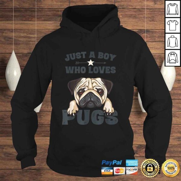 Official Love Pugs Shirt Funny Cute Pug Lover Saying Gift for Boys TShirt - Image 4