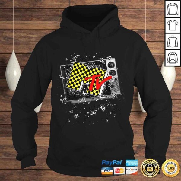 Official MTV Checker Board Breaking Tv Tee Shirt - Image 4