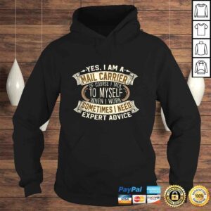 Hoodie Official Mail Carrier I Men Women I Cool Postman I Mailman VNeck TShirt