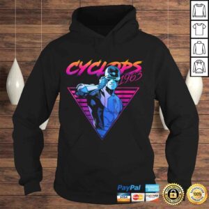 Hoodie Official Marvel XMen Cyclops Retro Neon Triangle Graphic TShirt Gift