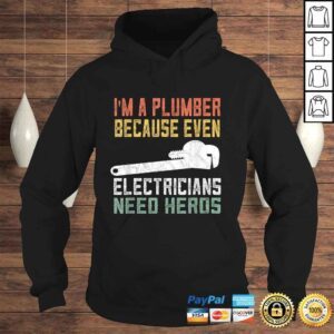 Hoodie Official Mens Funny Plumber Gifts For Men Retro Plumbing Gift TShirt