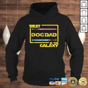 Hoodie Official Mens Gift Best Dog Dad in the Galaxy Funny Dog Shirt