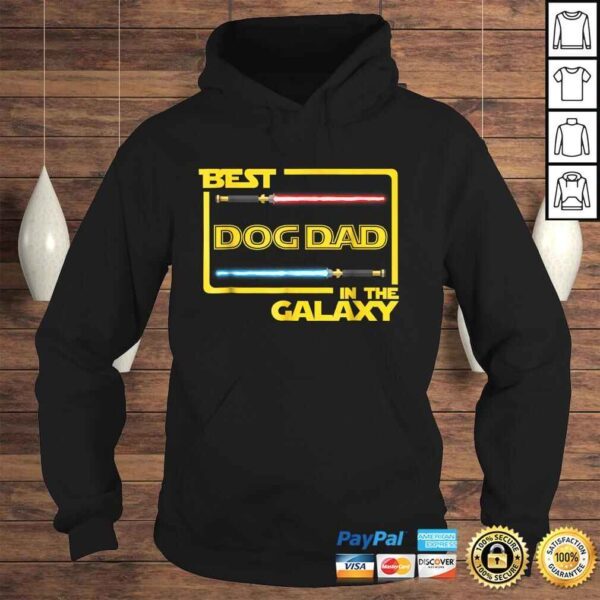 Official Mens Gift Best Dog Dad in the Galaxy Funny Dog Shirt - Image 4