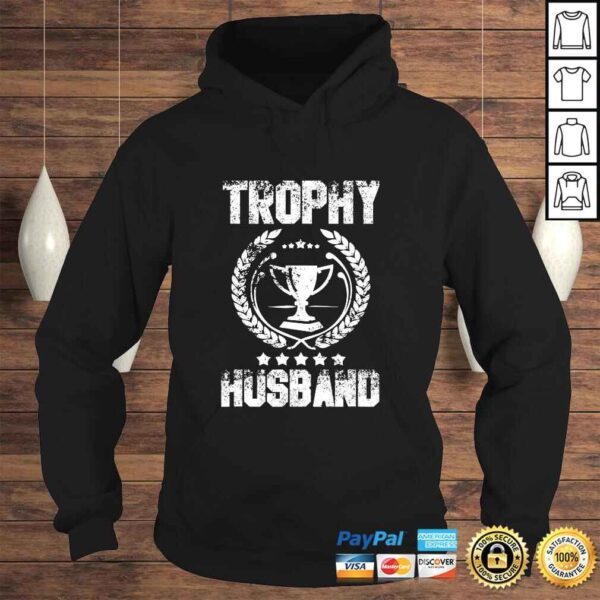 Official Mens Trophy Husband Funny Father's Day TShirt - Image 4