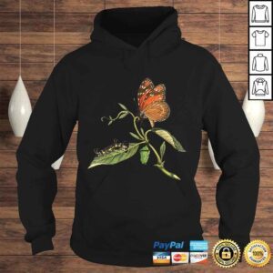 Hoodie Official Monarch Butterfly Life Cycle Shirt Butterfly TShirt