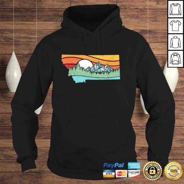 Official Montana Outdoors Retro Mountains & Nature Graphic TShirt Gift - Image 4