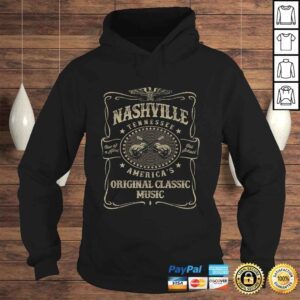 Hoodie Official Nashville Music City USA Vintage Tee TShirt