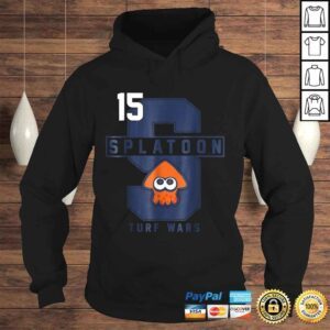 Hoodie Official Nintendo Splatoon College Letter Turf Wars Graphic Shirt