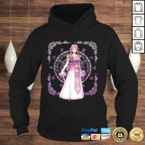 Hoodie Official Nintendo Zelda Pink Ornate Border Portrait Graphic Tee Shirt