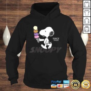 Hoodie Official Peanuts Snoopy Ice Cream Cone TShirt