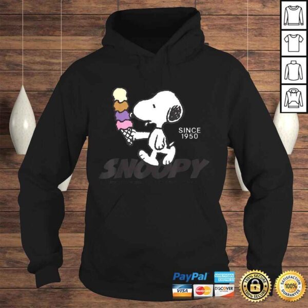 Official Peanuts Snoopy Ice Cream Cone TShirt - Image 4