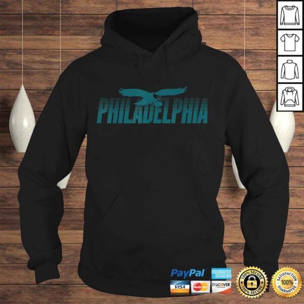 Official Philadelphia Football Vintage Philly Retro Eagle Gift Top - Image 4