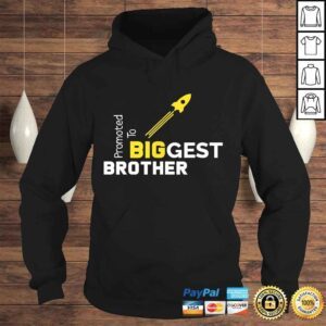 Hoodie Official Promoted to Biggest Brother Shirt Pregnancy AnnouncemenVNeck TShirt