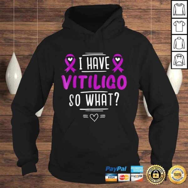 Official Purple Awareness Ribbon - I Have Vitiligo So WhaShirt - Image 4