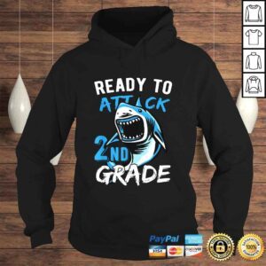 Hoodie Official Ready To Attack 2nd Grade Boys Back To School Tee Shirt