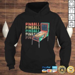 Hoodie Official Retro Pinball Machine Shirt Women Men Gamer Geek Vintage Shirt