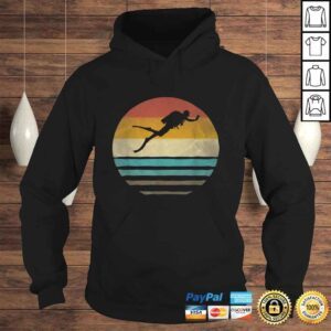 Hoodie Official Retro Vintage Sunset Scuba Diving Diver Cute Funny Shirt